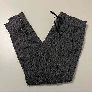 Athleta Charcoal Joggers with Zipper Detail